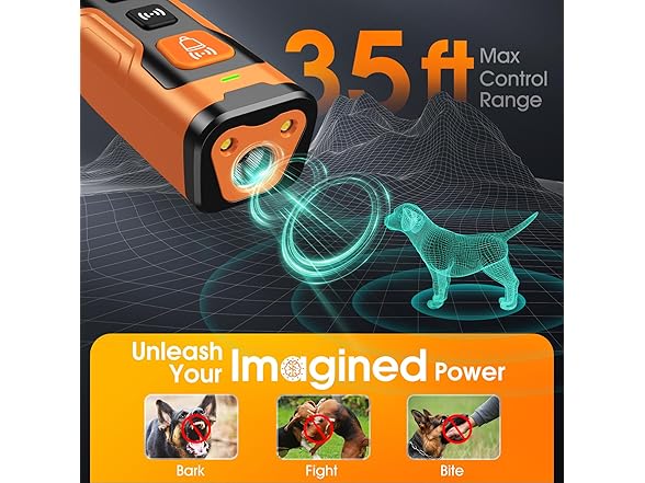HeeNzz W0110 3-in-1 Dog Bark Deterrent Devices