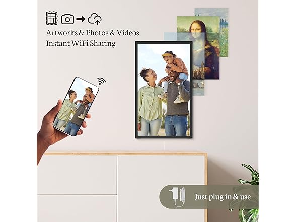 21.5 In Touchscreen Large Digital Picture Frame