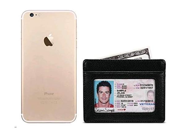 KALMORE womens Credit Holder Genuine Leather