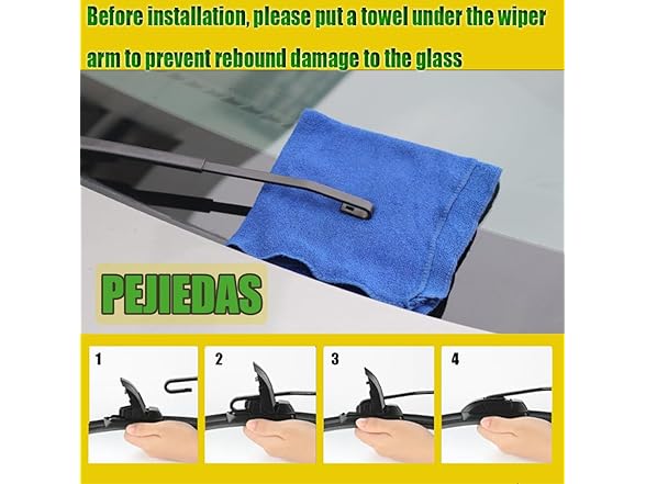 PEJIEDAS PEJIEDAS 3 Wiper Blades, Front Wiper +