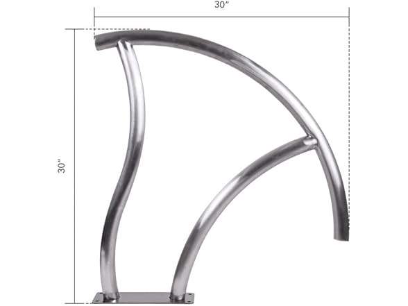 Pool Handrail 30"x30" Swimming Pool Stair Rail