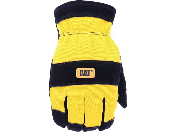 CAT Men's Split Leather Thermal Lined Winter Work Gloves
