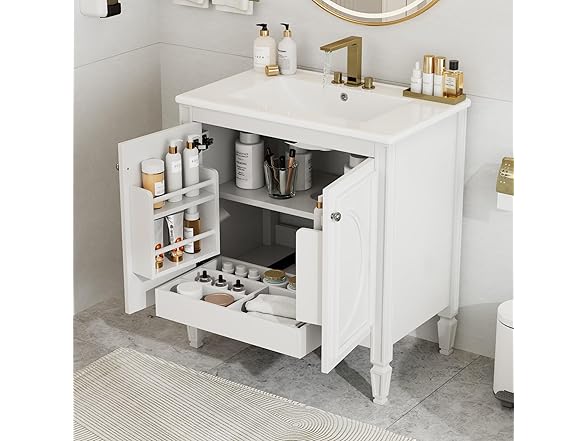 TREATLIFE Elegant 30" Bathroom Vanity with Sink