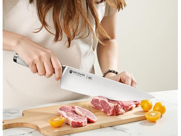 BRODARK 15PCS White Kitchen Knife Set