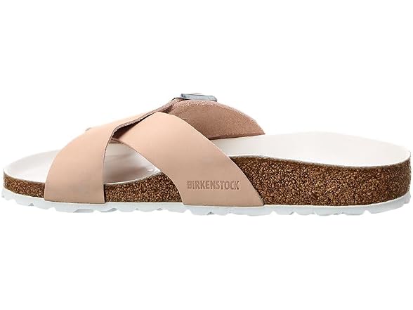 Birkenstock Womens Siena Hex Light Rose Nubuck (38 EU)