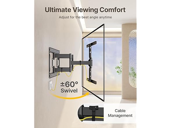 monTEK 1.1" Ultra Slim TV Wall Mount | 37-75"