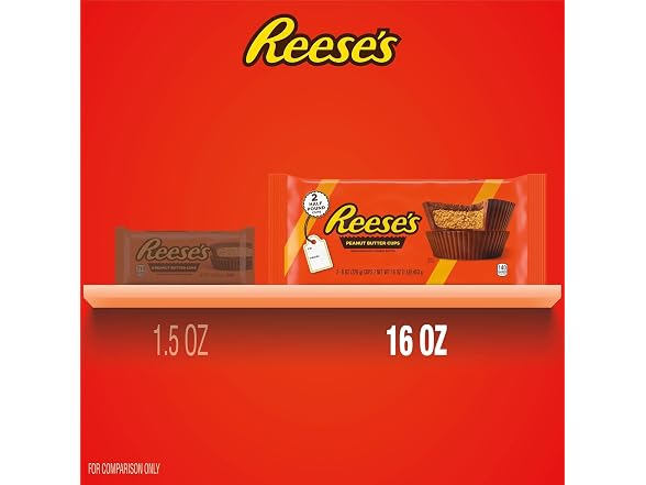 Reeses Half Pound Peanut Butter Cups 16 oz