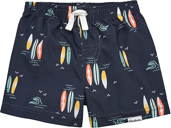 Gerber Baby 2-Pack Swim Trunks 0-3 Months