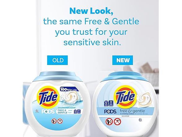 Tide PODS Free & Gentle 81ct