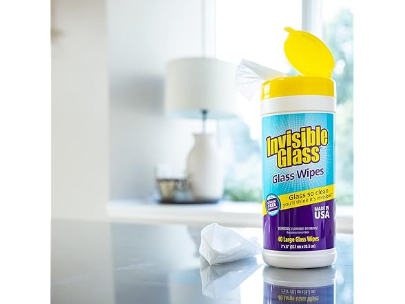 Invisible Glass Cleaning Wipes 40ct