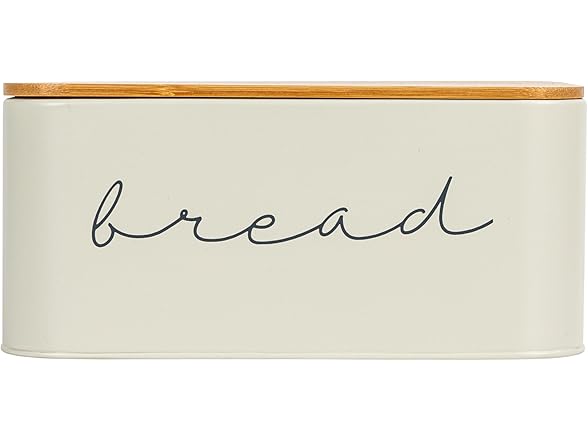 Bloomingville Metal Bread Bin With Bamboo Lid