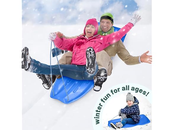 Slippery Racer PlasticToboggan Snow Sled
