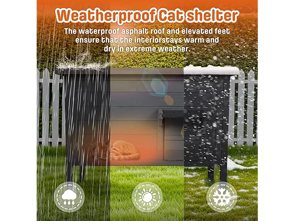 BRIOPAWS Outdoor Insulated Cat House