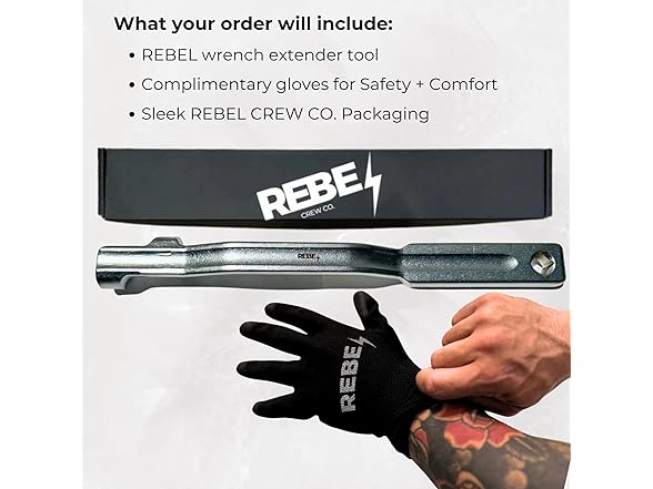 REBEL CREW CO. Rebel Wrench Extender Tool Bar - Torque