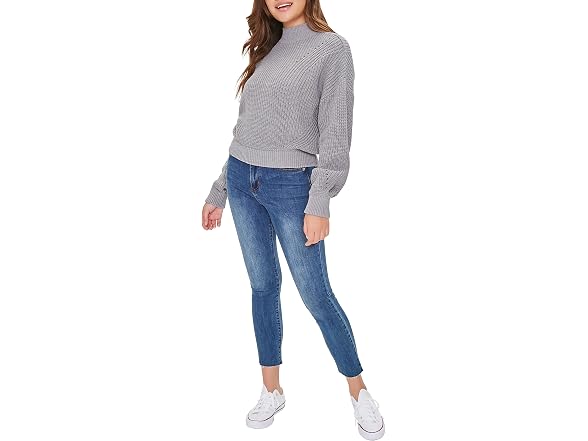 Forever 21 (L) Mock Neck Drop-Sleeve Sweater
