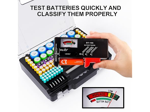 Tututry Battery Organizer Box 262-Count
