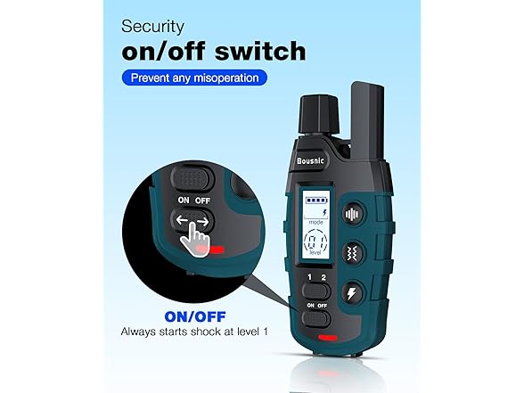 Bousnic B0DK3F7TQG Dog Shock Collar