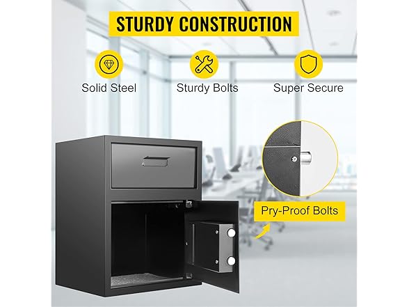 VEVOR Digital Depository Safe 1.7 Cubic Feet
