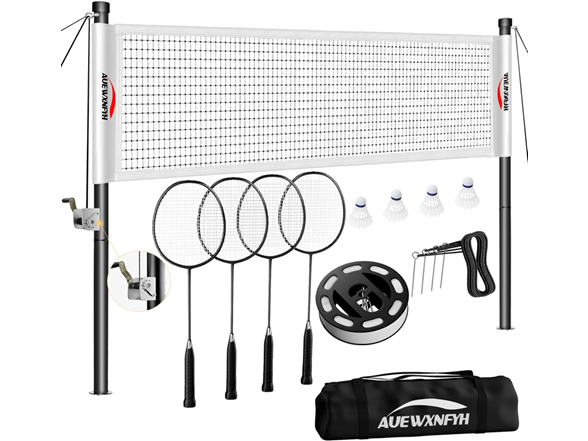AUEWXNFYH Portable Badminton Set