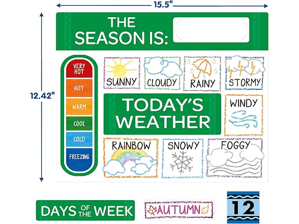 Eureka Crayola Colors and Shapes Classroom Calendar