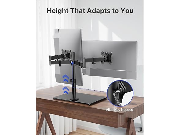 HUANUO Free Standing Dual Monitor Stand