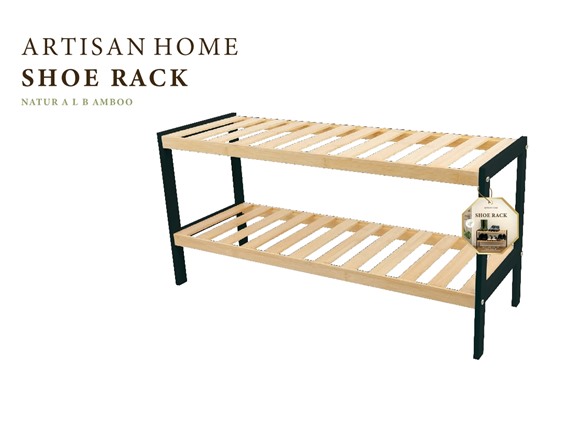 Artisan Home 2 Layer Bamboo Shoe Rack: Your Choice