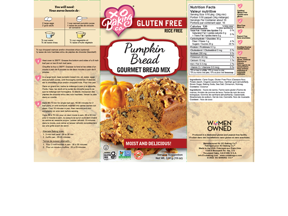 (6pk) XO Baking Gluten-free Mixes Variety Pack