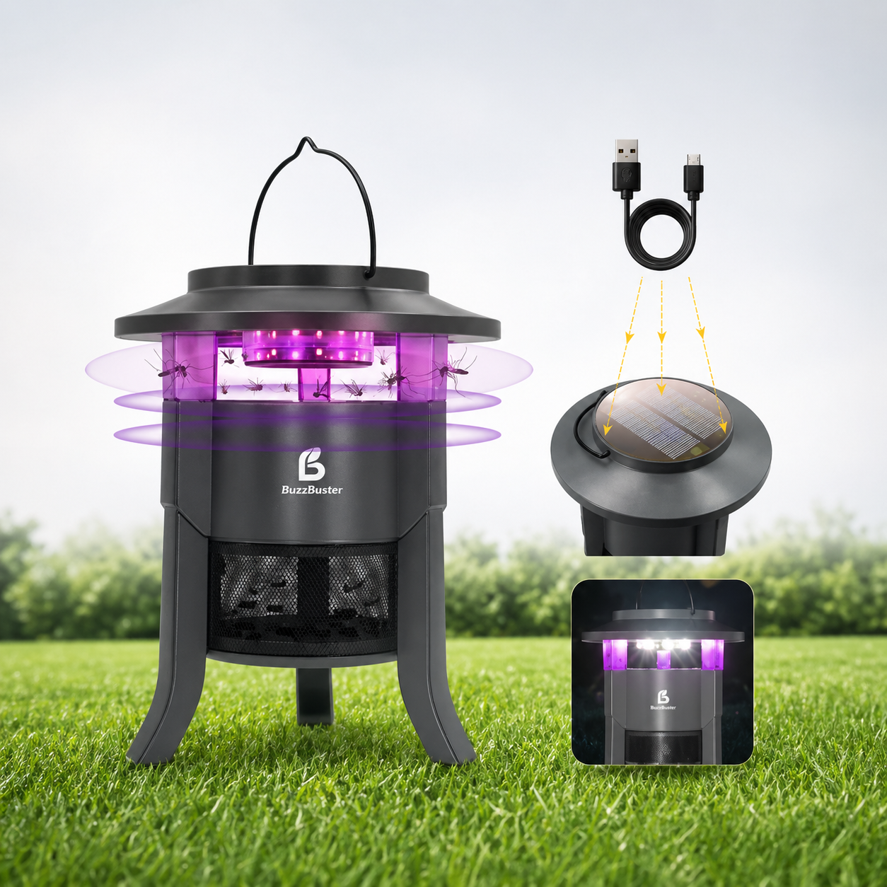 BuzzBuster Solar Flying Insect Trap - Gallery 3