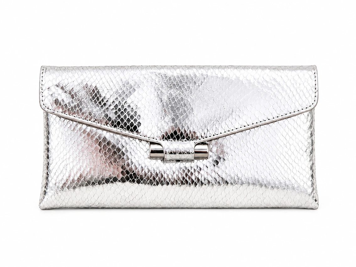 Stuart Weitzman Danika Metallic Clutch - Gallery 11