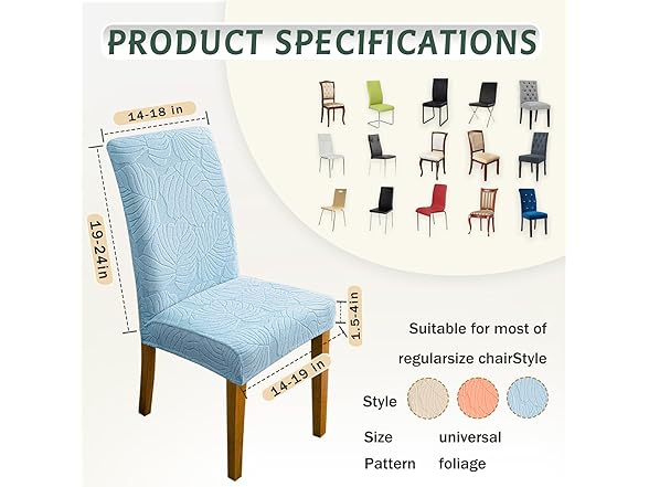 Oloepfo Chair Covers for Dining Room
