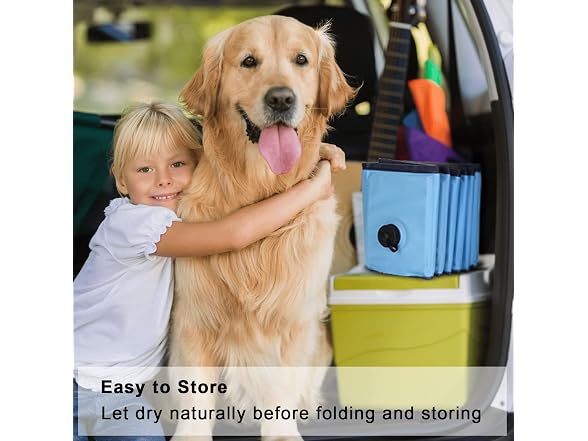 OWNPETS Foldable Pet Pool with Bath Brush, C