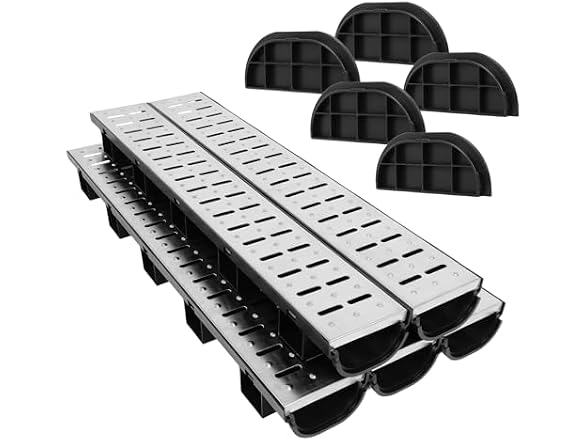 Dollate Trench Drain System 5-Pack 39in