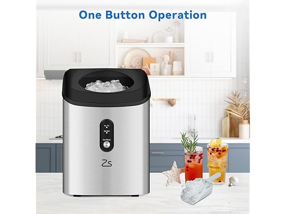 HobbyField 45dB Self-Cleaning Ice Maker