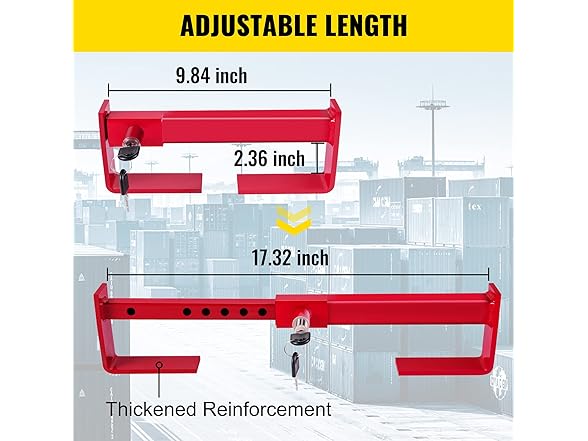VEVOR Cargo Container Lock 9.84"-17.32"