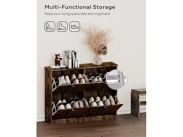 Slim Narrow Shoe Rack Cabinet