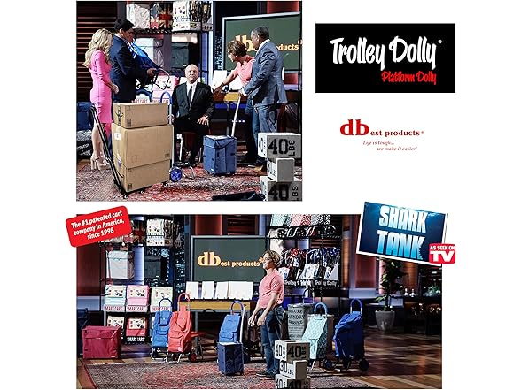 Trolley Dolly Platform Cart 6-Wheel Handtruck