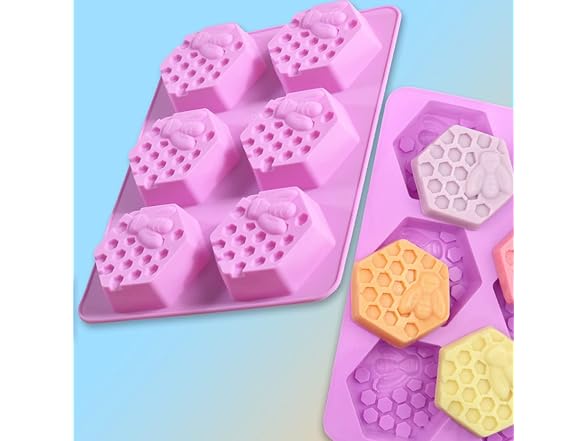 Newk Bee Honeycomb Silicone Soap Molds