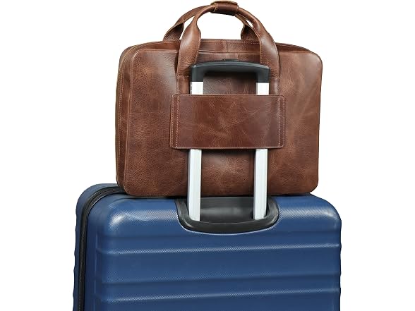 Londo Genuine Leather Organizer Satchel