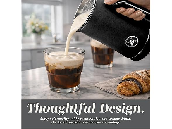 4-in-1 Electric Milk Steamer & Frother
