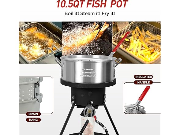 Red Mountain Valley 10.5Q Outdoor Propane Fryer