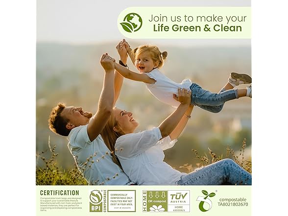 LEZT CO Compostable Garbage Bags
