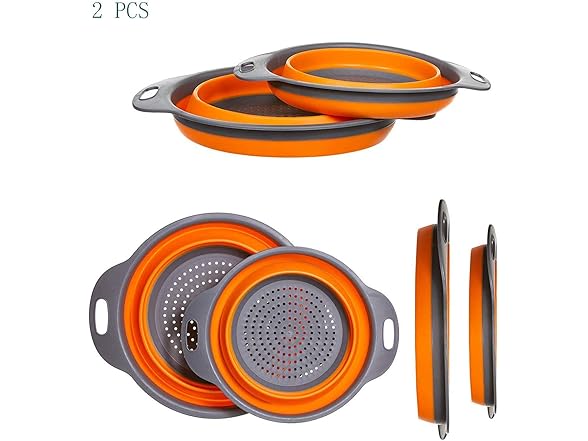 WeTest Collapsible Colanders w/Handles