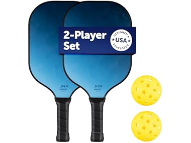 $9.99, Was $39.95, 74% Off! Sport Squad 2-Player Pickleball Paddle Set dealfomo