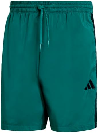 adidas Men's Essentials 3-Stripes Chelsea 7-Inch Shorts, Collegiate Green/Black