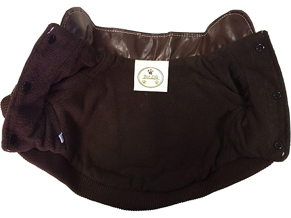 Pet Life ® Wuff-Rider Suede Dog Coat