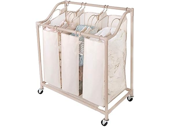 Smart Design Triple Compartment Hamper