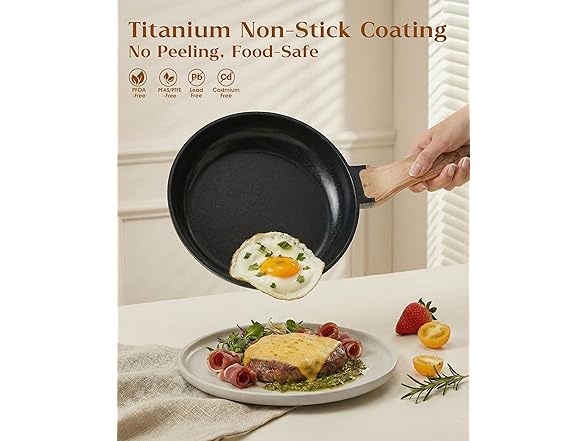16Pcs Titanium Pots and Pans Set