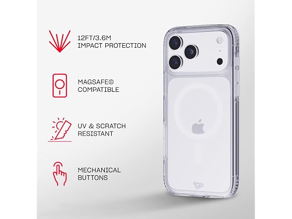 tech21 EvoClear Case iPhone 17/18 Pro Max