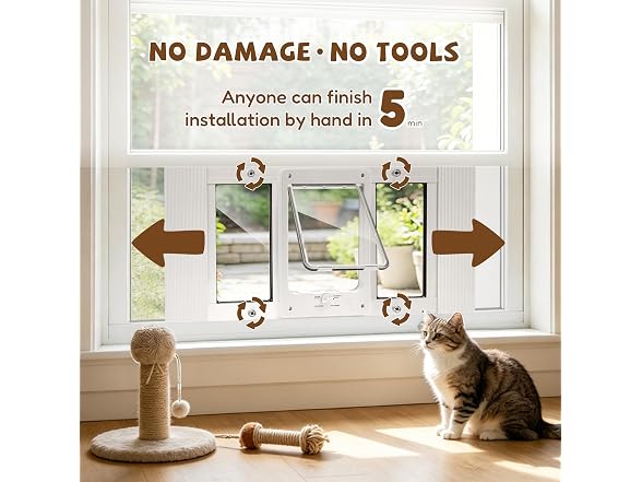 Full-Size 32"-36" Window Pet Door