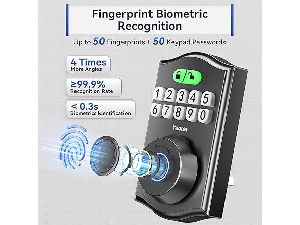 Yeolet Fingerprint Door Lock